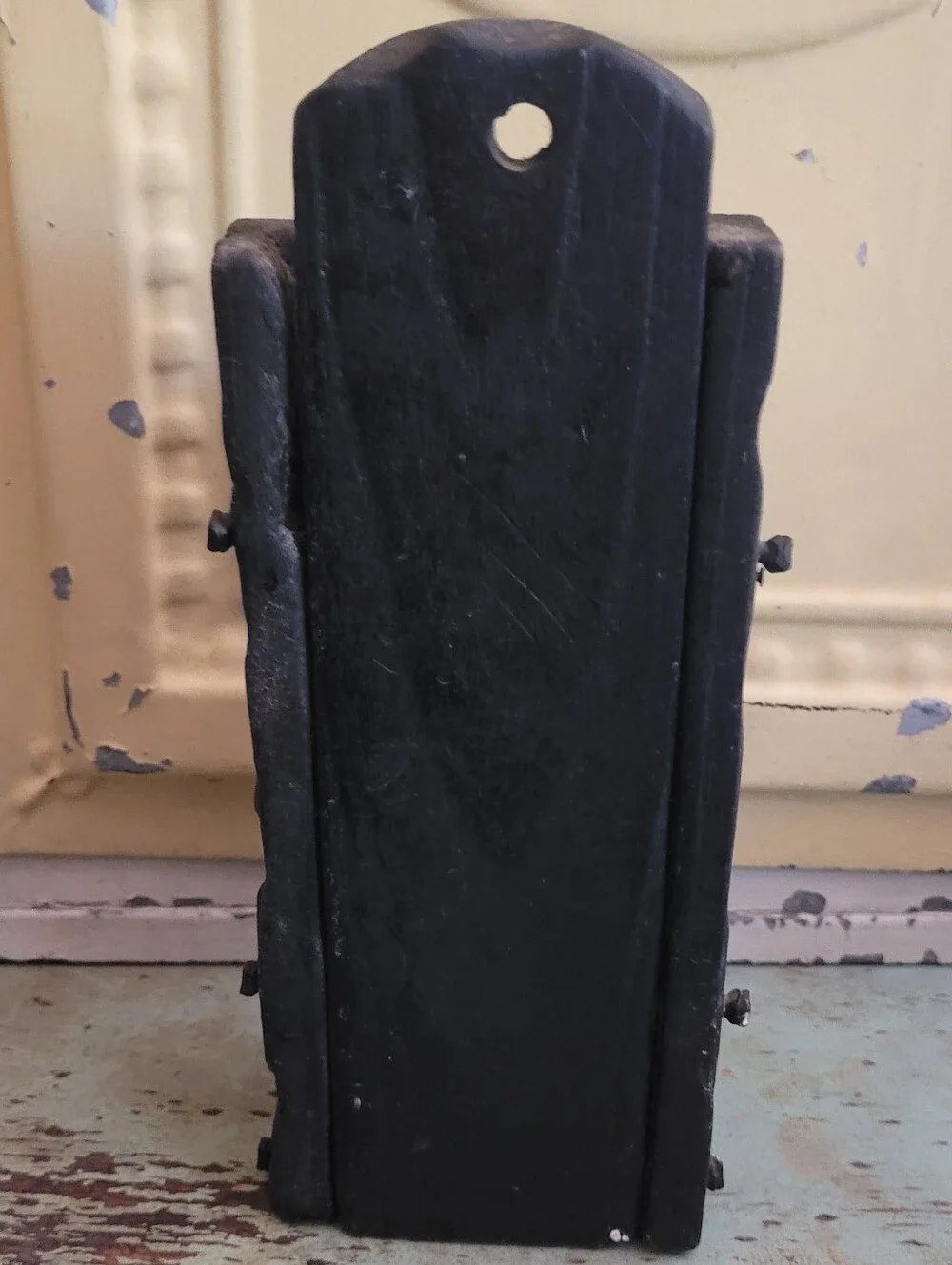 Antique Rustic Wooden Candle Holder
